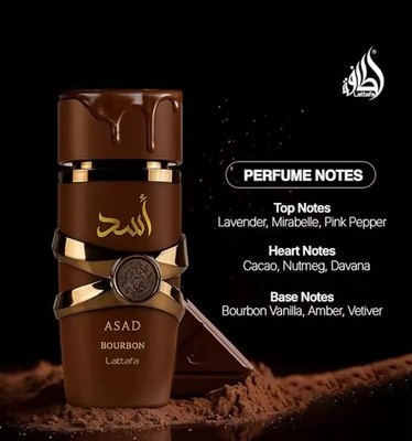 Lattafa Asad Bourbon Eau De Parfum Spray Pheromone fragrance Arabian women's per