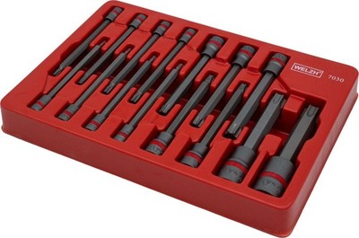 Welzh Werkzeug 15-Piece Master T-Star Torx Bit Socket Set S2 Steel T6-T70 110mm