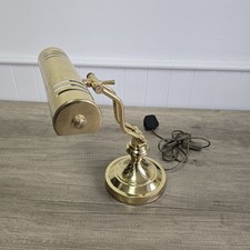 Vintage Retro Style Brass Adjustable Bankers Desk Lamp Art Deco Fully Working 