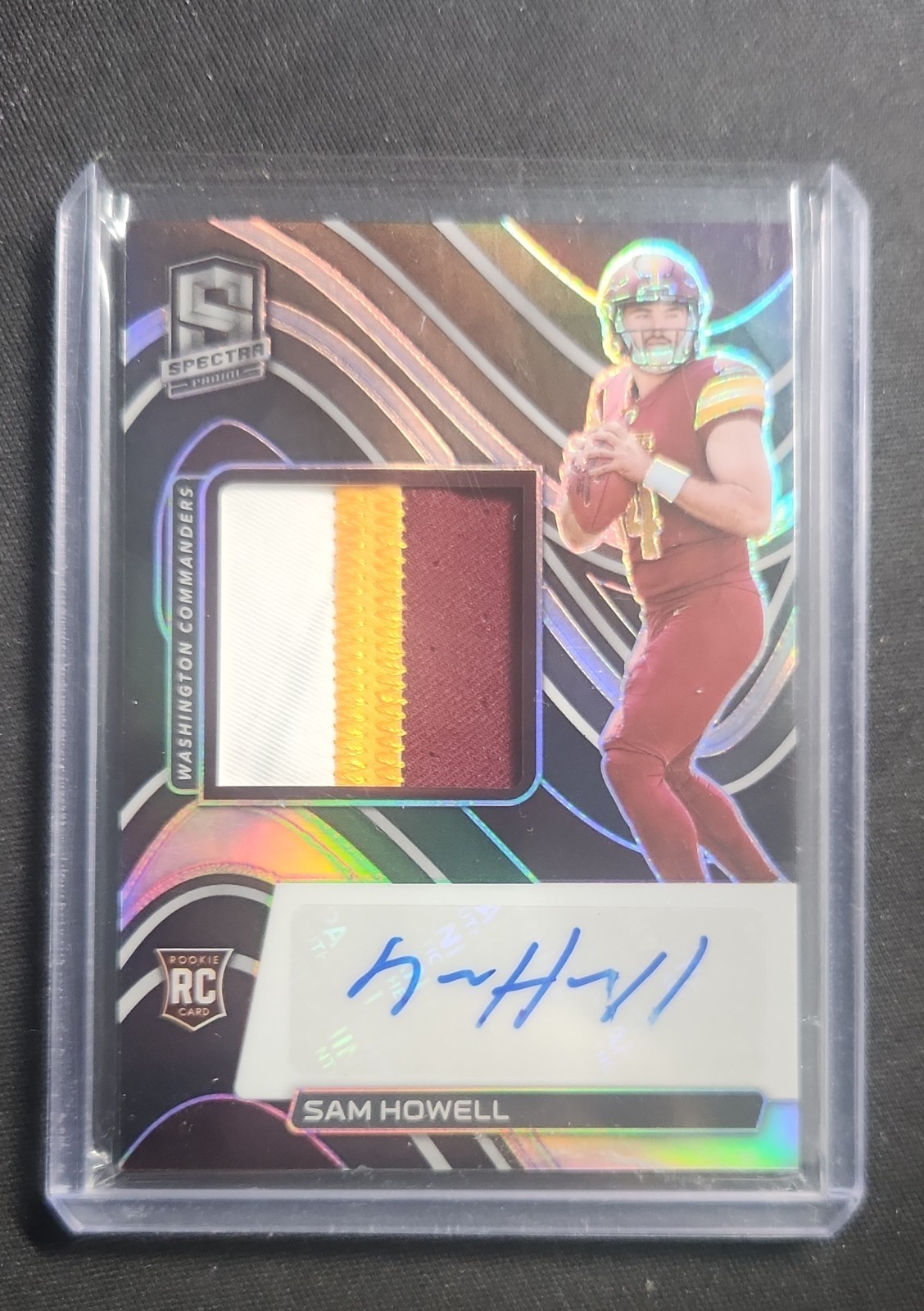 2022 Panini Spectra - Rookie Patch Autographs Sam Howell #241 /125 (AU, MEM, RC)