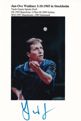 Autograph - Jan-Ove Waldner (table tennis)