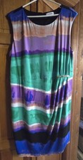 Calvin Klein Multi-Color Geometric Design- Sleeveless Dress - Size XL