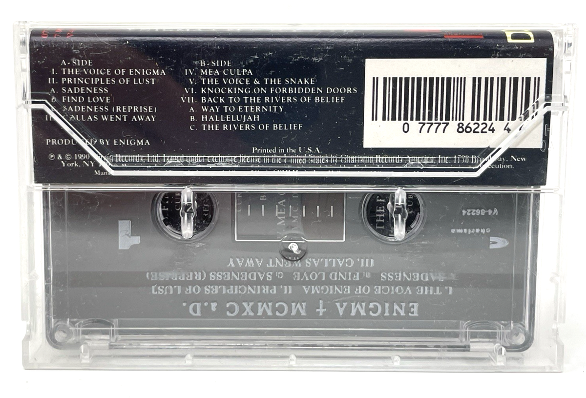 Enigma MCMXC a.D. Cassette Tape 1990 Charisma/Virgin Electronic