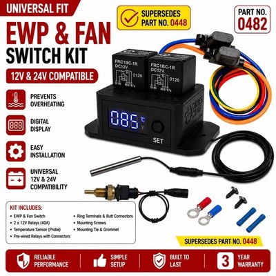 Digital Thermatic  Fan Switch - GEN II with 1/8'' NPT Sensor (0482)