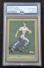 1998 CRAIG COUNSELL Signed Topps Card-BREWERS-CUBS-MARLINS-PSA