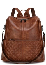 Daily Use Backpack Purse for Women Vegan Leather Travel Back Pack Fashion Mul...