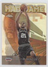 2001-02 Topps Chrome Mad Game Refractor Tim Duncan #MG3 HOF 03lc