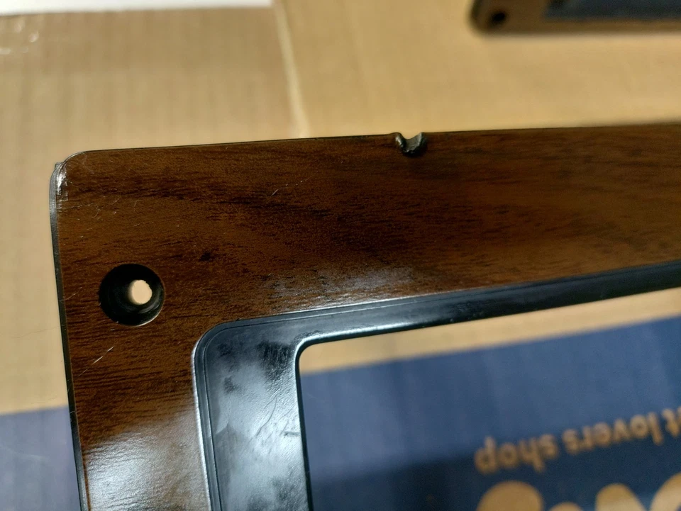 87-96 Dodge Dakota Truck tablero velocímetro bisel portavasos moldura OEM madera grano Foto 4 de 4