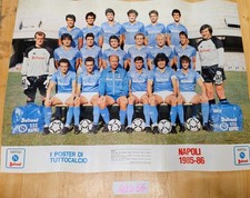Rosa Napoli poster Tuttocalcio 1985 1986  Maradona
