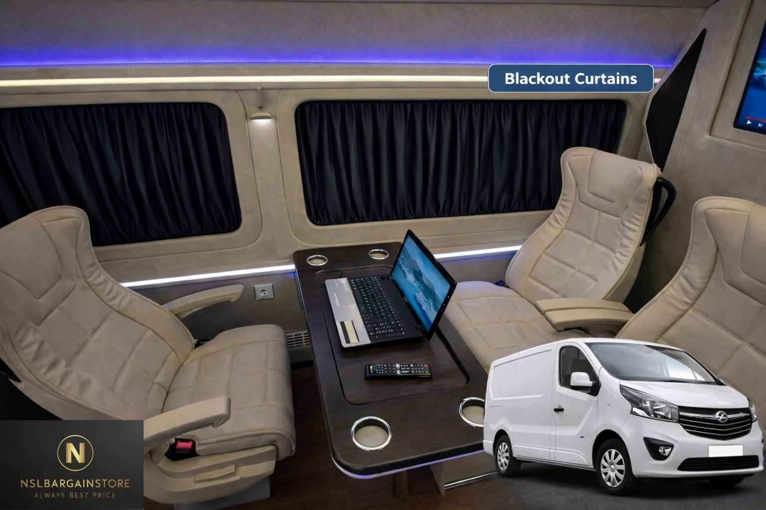 VAUXHALL VIVARO RENAULT TRAFIC BLACKOUT CURTAINS CAMPERVAN CURTAIN BLINDS TRAFIK
Opens in a new wind