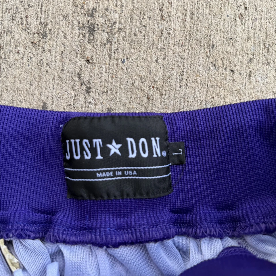 Pantalones Cortos Charlotte Hornets Just Don Para Hombre Grandes Púrpura NBA Baloncesto Hechos en EE. UU. Foto 3 de 4
