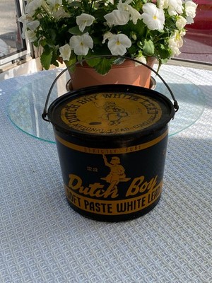 Dutch Boy White Lead 25lb paint can