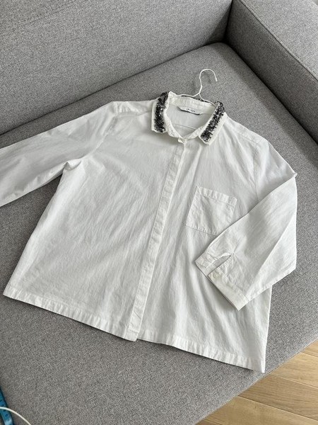 Women iBlues Shirt White Cotton 40 / L / 48