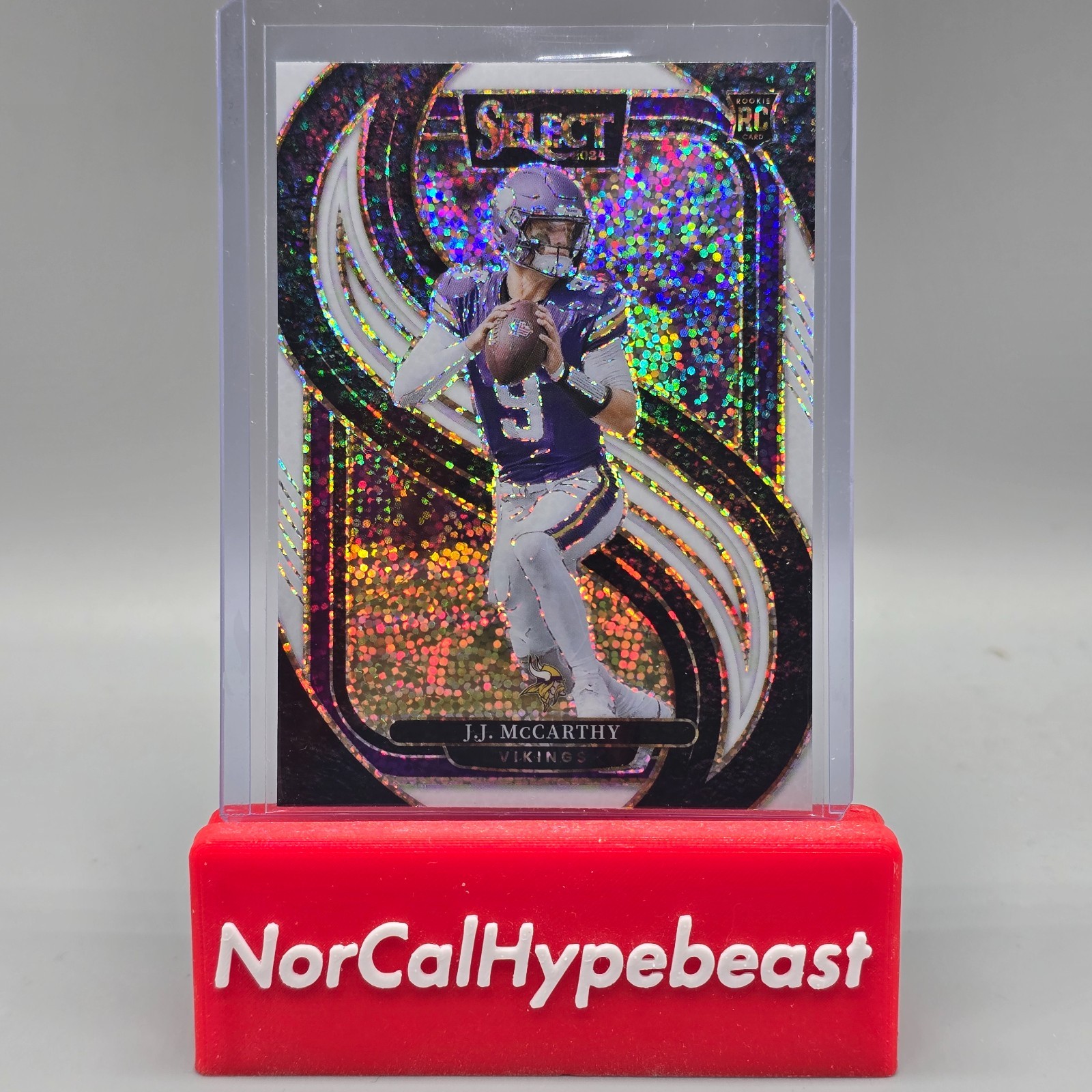 2024 Panini Select Football J.J. McCARTHY RC #134 White Sparkle Prizm Rookie