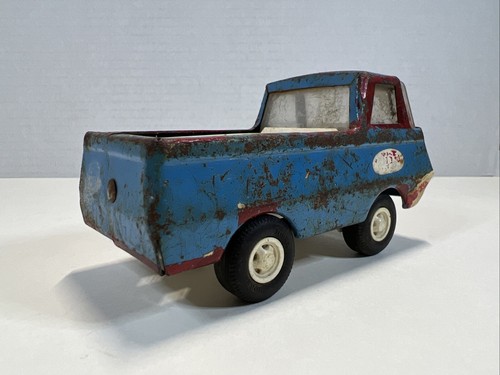 1970's Vintage Mini Blue Ford Econoline Tonka Wrecker Tow Truck 4½" - Picture 4 of 11