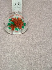 VTG "Collection of Holiday Classics" Poinsettia Christmas 1984 W/Box & Dustcloth