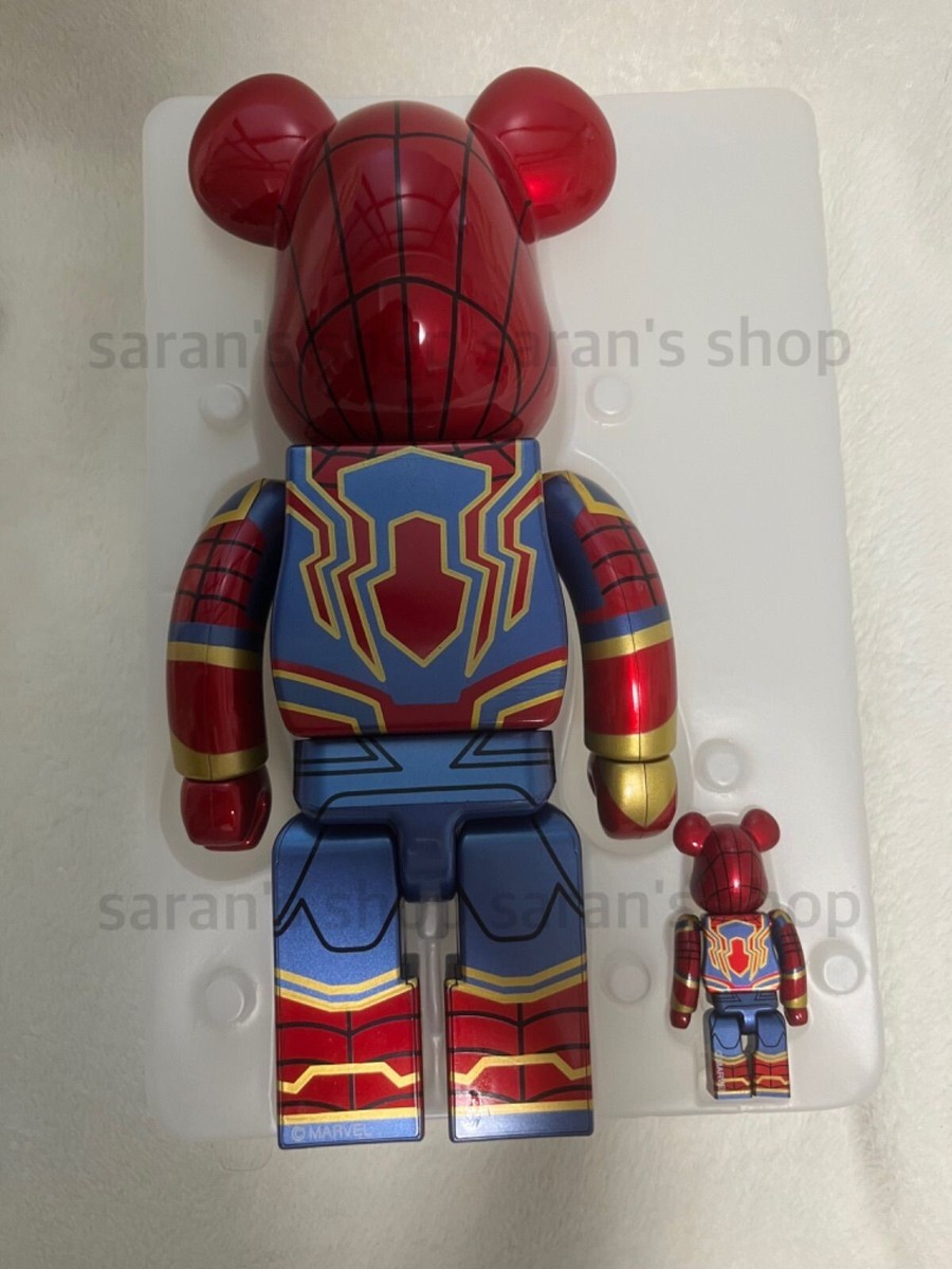 Be@Rbrick Iron Spider 100 400 Marvel From Japan used | eBay Be@Rbrick Iron Spider 100 400 Marvel From Japan used | eBay