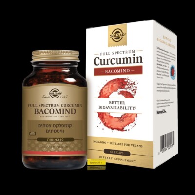Solgar - FULL SPECTRUM Curcumin BACOMIND 60 capsules