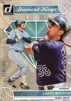 2023 Donruss Diamond Kings Larry Walker Career Stat Line Foil Parallel 218/383