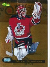 1995 Classic Hockey Images Premier Edition Mike Dunham - Albany River Rats