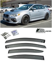 For 15-21 Subaru Wrx Sti Jdm Clip-on Style Side Vents Sun Shade Rain Guards