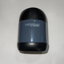 Thermos 12 oz ThermoCafe Stainless Steel Insulated Vacuum Food Jar Gray NEW