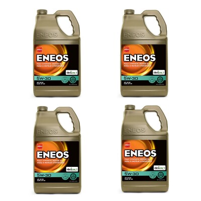 [Pack of 4 bottle] ENEOS 5W-30 FULLY SYNTHETIC MOTOR OIL 5qt.(4.73L) PN 3703-320