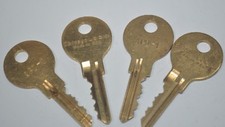 Lot of 4 Chicago Lock (CompX) OEM APD-1 T-Handle Lock Replacement Keys Vending