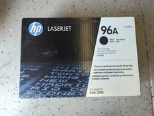 HP 96A Black Toner Cartridge C4096A OEM NEW Genuine Sealed Laserjet 2100 2200