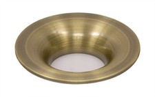 Ghiera per faretto MR16 da incasso tonda fissa ottone antico IP20 diametro 90mm