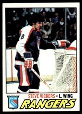 1977-78 Topps Steve Vickers New York Rangers #136