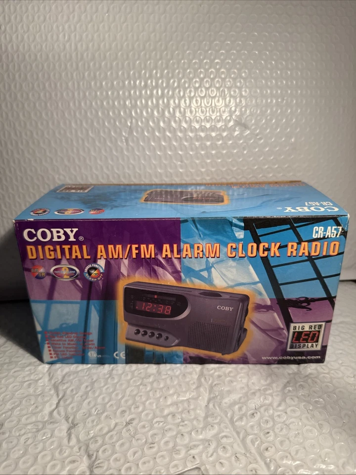 COBY CR-A57 Digital AM/FM Alarm Clock Radio  - Image 2 of 4