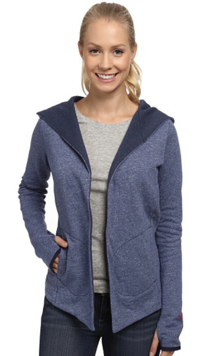 The North Face Womens Outdoor Harmony Park Wrap Cardigan Cosmic Blue Heather SML