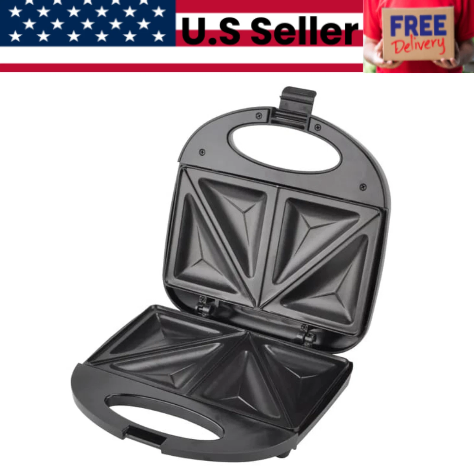 Double Sandwich Maker Toaster Tringle Machine, Arepa Maker, Electric Sandwich