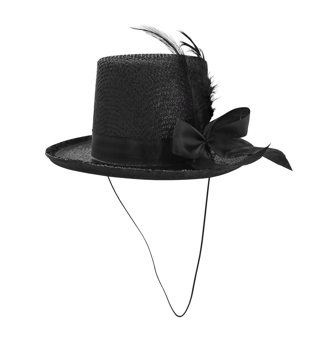 Black Glitter Mini Top Hat Black Glitter Mini Top Hat