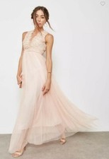 TRUE DECADENCE Petite Plunge Lace Top Dress UK 10 LN025 HH 07