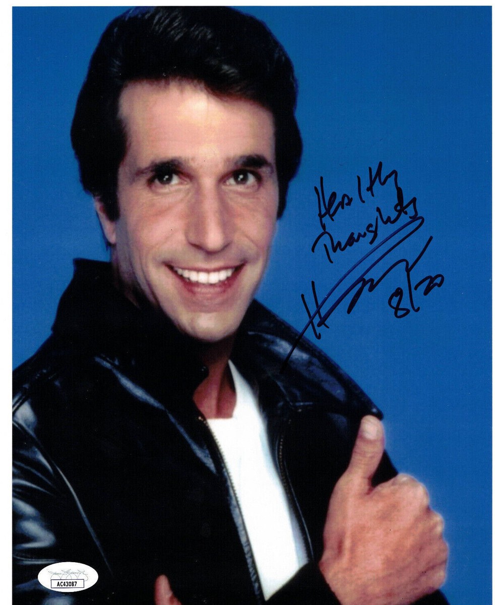Henry Winkler Signed 8x10 Photo Autograph, Happy Days, Fonz