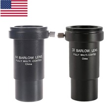 3X/5X Barlow Lens 1.25 Inch Metal Fully Multi-Coated Telescope Extender Lens