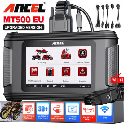 ANCEL MT500 Profi Motorrad Diagnosegerät Diagnose OBD2 Scanner mit Service Reset
