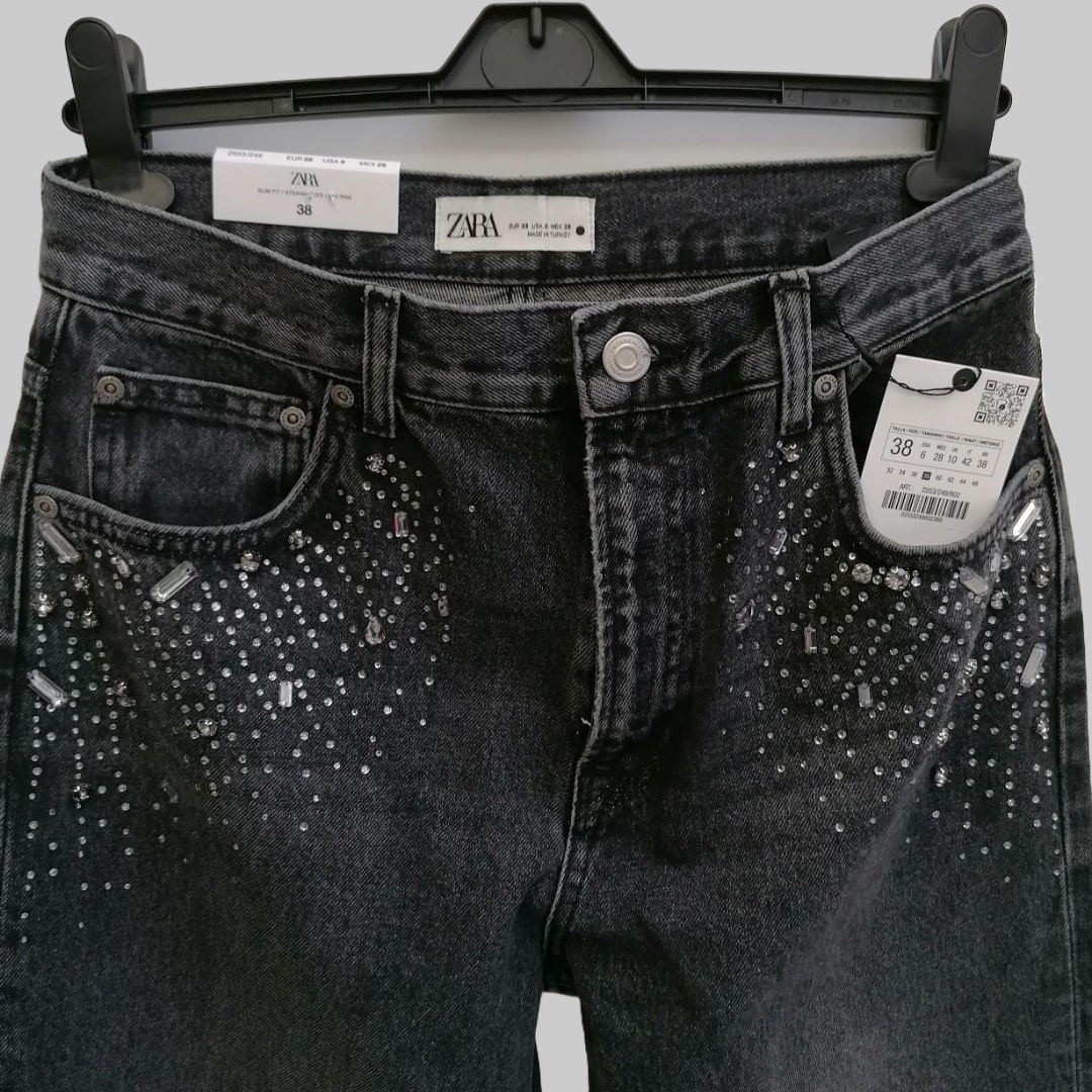 Jeans Outfit Pearl Jeans Zara ZARA WOMAN NWT Z1975 STRAIGHT LEG