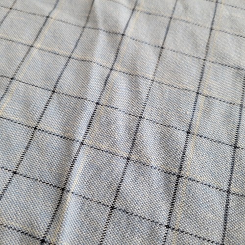 Sun River Blue Check Short Sleeve Polo Shirt - Men's Medium (M) - Vintage - Picture 3 of 7