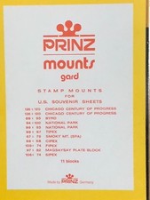 PRINZ STAMP MOUNTS US-SOUVENIR SHEETS (USSS)