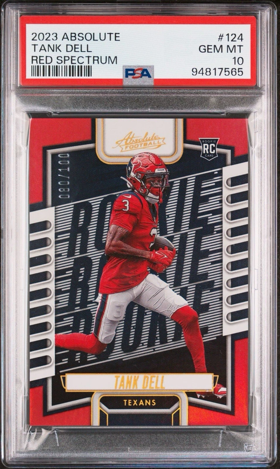 Tank Dell Panini Absolute #124 Red Spectrum