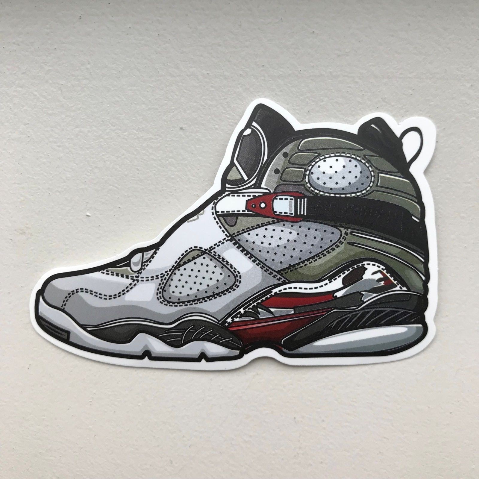 Nike Air Jordan 8 VIII Retro Shoe Sneaker Laptop Sticker Decal eBay
