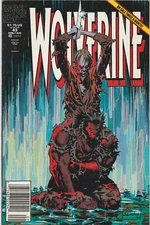 Wolverine #43 Vol. 2 Marvel Comics 1991 Newsstand Edition VG/F Sleeve and Board