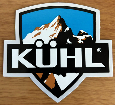 New Kuhl Shield Sticker Decal Outdoor Hike Camp Mountains Born Ski Snow Backpack