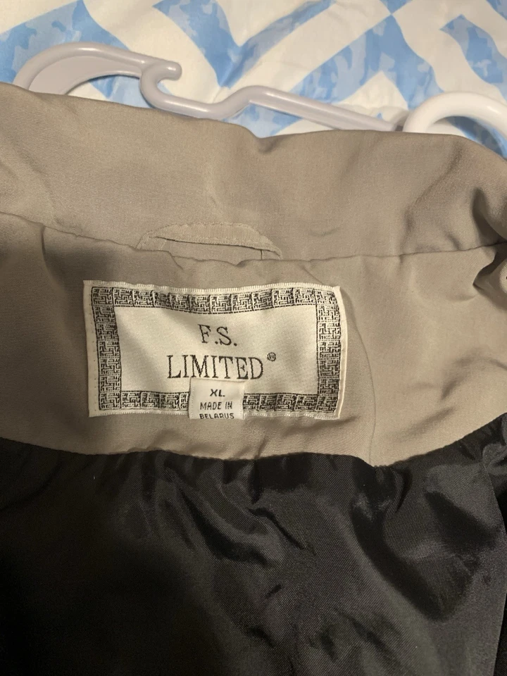 F S Limited Fleet Street Black Lightweight Coat Vintage Windbreaker - Image 2 of 4