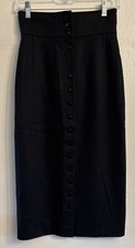 Vintage Purple Label Ralph Lauren Pencil Skirt Sz 4 Wiggle 100 Wool Lined Italy