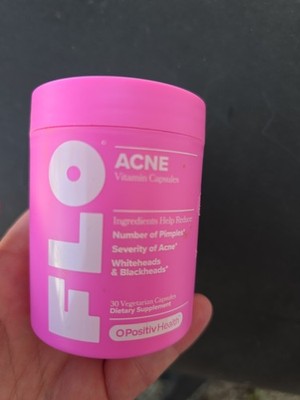 O Positiv FLO Acne Capsules   Reduce Number and Severity of Pimples, Whiteheads