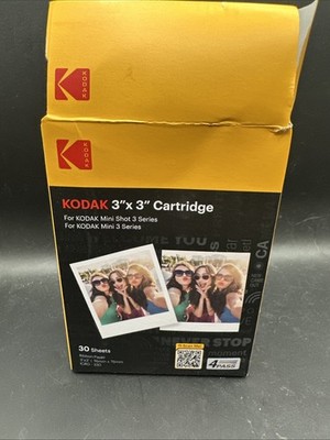 KODAK Instant Print 3''x 3'' Cartridge 30 Sheets For Mini Shot 3 Camera
